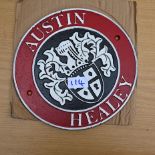 Austin Healey Plaque