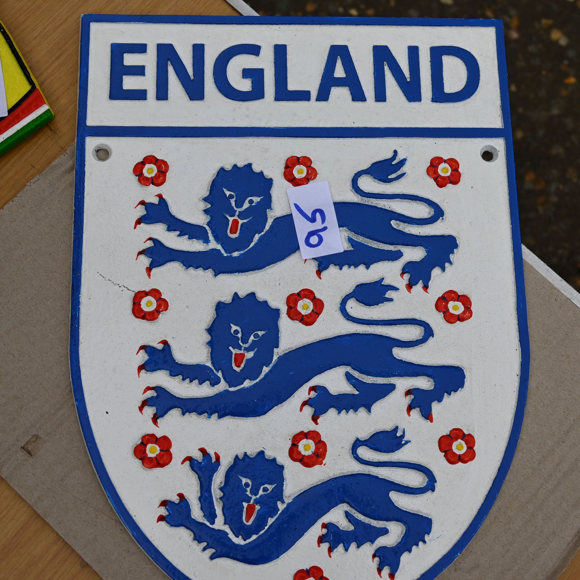 England football plaque
