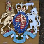 UK coat of arms plaque