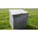 Galvanised feed bin