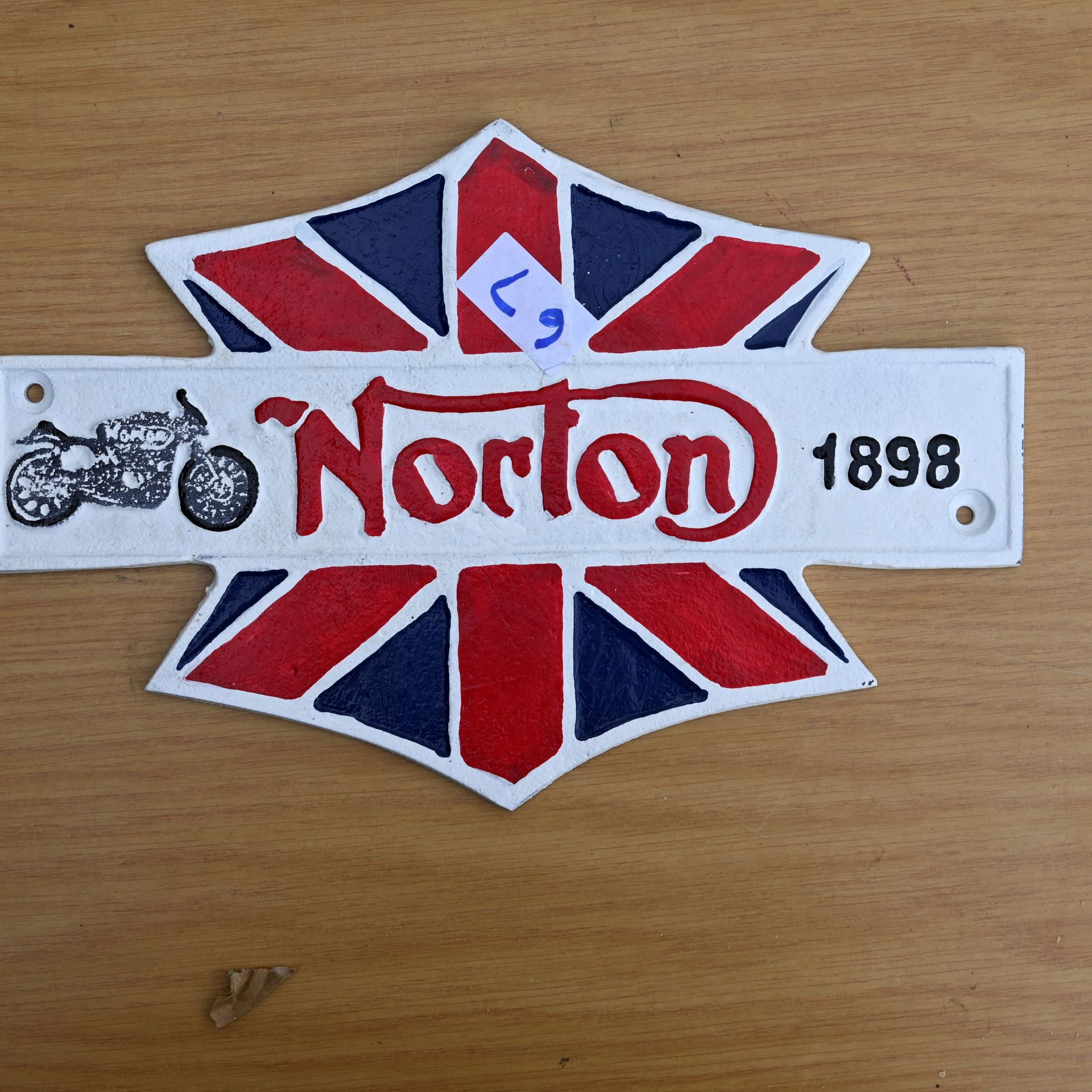 Norton 1898 plaque