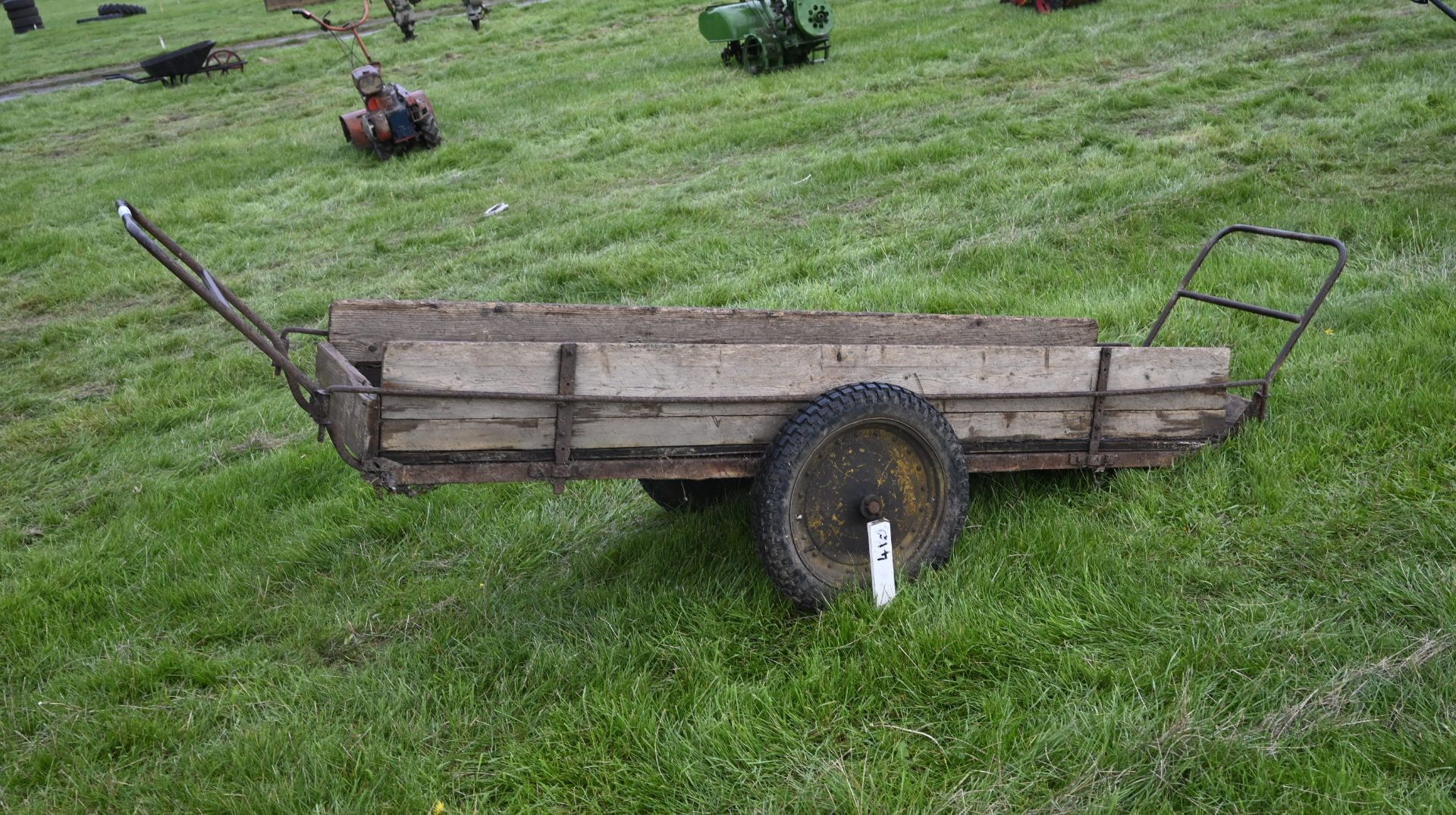 Two wheel barrows