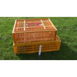 poultry/chicken crates x 2