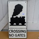 level crossing- train sign