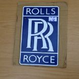 Rolls Royce wall plaque