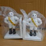 Black/white Michelin bookends