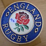 England Rugby plaque