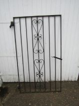 Wrought iron garden gate H163cm W94cm