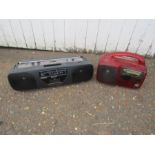 Sony radio cassette player and wind up radio both from a house clearance