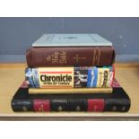 2 Coronation books, Catholic family Bible and The Guardian newspaper book Vol XLI (41) part 1,