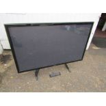 Samsung 43" Plasma TV with remote from a house clearance (NO POWER LEAD)