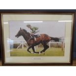 Shergar Walter Swinburn print 67x50cm