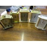 Anniversary clock and 4 battery carriage clocks