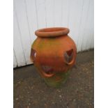 Terracotta herb/strawberry planter H46cm approx