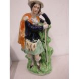 Staffordshire style Bonnie Prince Charlie figure 39cmT