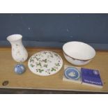 Wedgwood bowl, jug and Jasperware etc