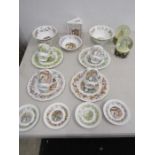 Royal Doulton Brambly Hedge seasons collection comprising all seasons cups (one has crack) plates,