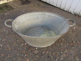 Galvanised bath