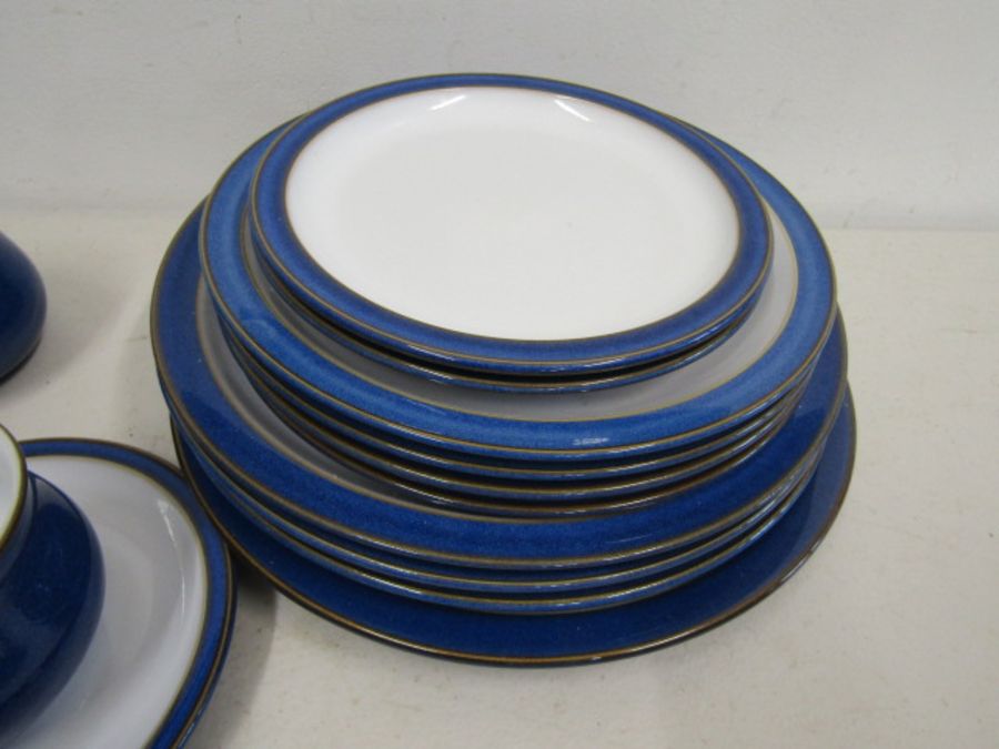 Denby tableware in midnight blue comprising 6 cups and saucers,4 dinner plates, 4 side plates, 6 - Image 2 of 4