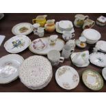 Various ceramics inc Wedgwood plates