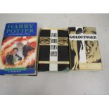 Ian Fleming James Bond 'first' edition books and a Harry Potter 'first' edition book