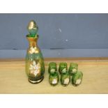 Venetian glass liqueur set