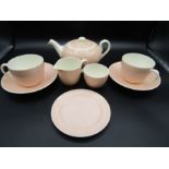 Poole pottery 1950s tea set for 2