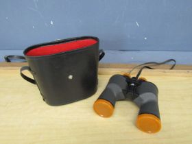 Cross & Herbert binoculars in case 7x50