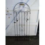 Wrought iron garden gate H180cm W70cm approx