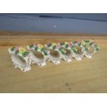 Set of 6 Meissen? napkin rings