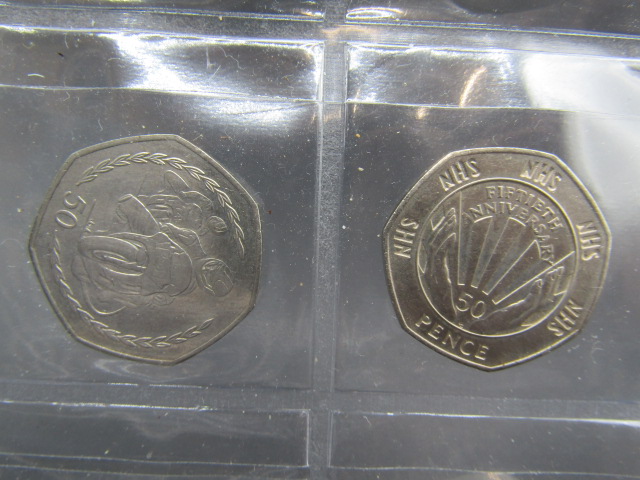 17 50p coins inc Suffragette, Isle of Mann TT, Beatrix Potter, D-Day etc - Image 5 of 10