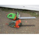 Viking and Black & Decker hedge trimmers from a house clearance