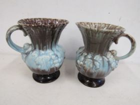 Pair German pottery jugs