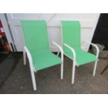 Pair of garden chairs