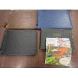 Vintage tourist photo albums and 3 cigarette card books and empty album