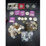 Mixed coinage modern crowns and medallions, £2 x 4, sundry British copper and sundry foreign