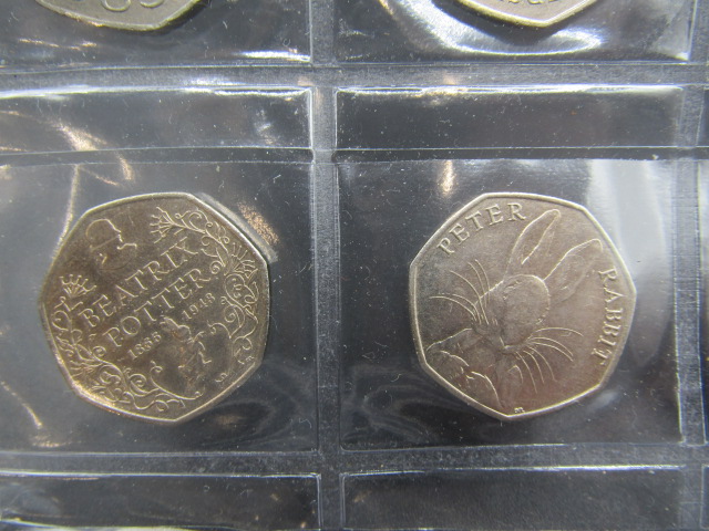 17 50p coins inc Suffragette, Isle of Mann TT, Beatrix Potter, D-Day etc - Image 8 of 10