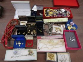 A collection of costume jewellery