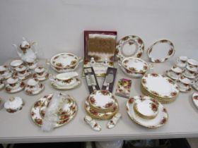 Royal Albert Old Country Roses' approx 100 pieces comprised of 2 tureens, coffee set for 6, tea