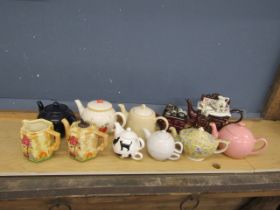 Teapots to include 'Sundial' H.M Queen Mary teapot