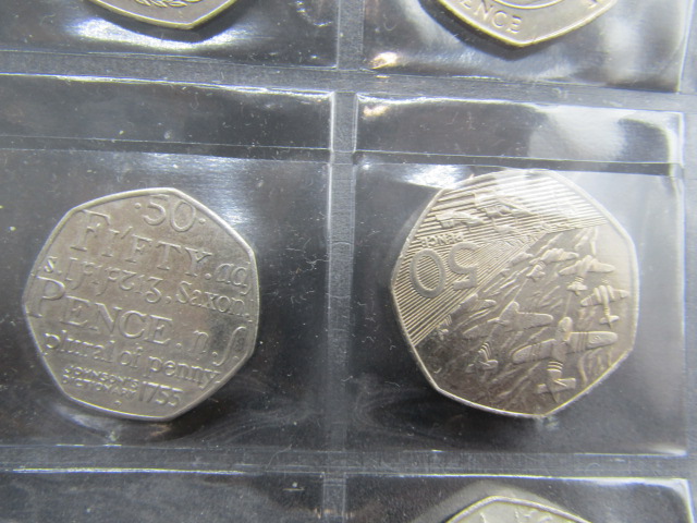 17 50p coins inc Suffragette, Isle of Mann TT, Beatrix Potter, D-Day etc - Image 7 of 10