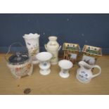 China vases etc to include Aynsley and Wedgwood