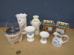 China vases etc to include Aynsley and Wedgwood