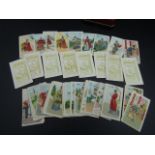 Pirate Wills cigarette cards of Japanese dress warriors 46 cards