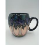 Moorcroft Cluny pattern mug designed by Sally Tuffin, height approx 9cm, impressed and painted marks