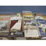 A quantity of 1950s motoring magazines