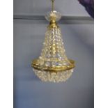 Crystal Basket Chandelier