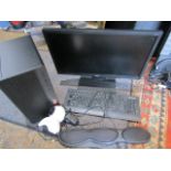 HP PC , monitor, keyboard, web cam etc in working order, 2 years old