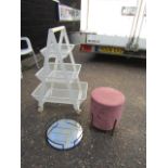 Ikea kitchen trolley, footstool and tray