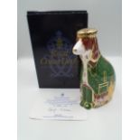 Royal Crown Derby English Spaniel paperweight with stopper, limited edition 484/1000 commissioned by